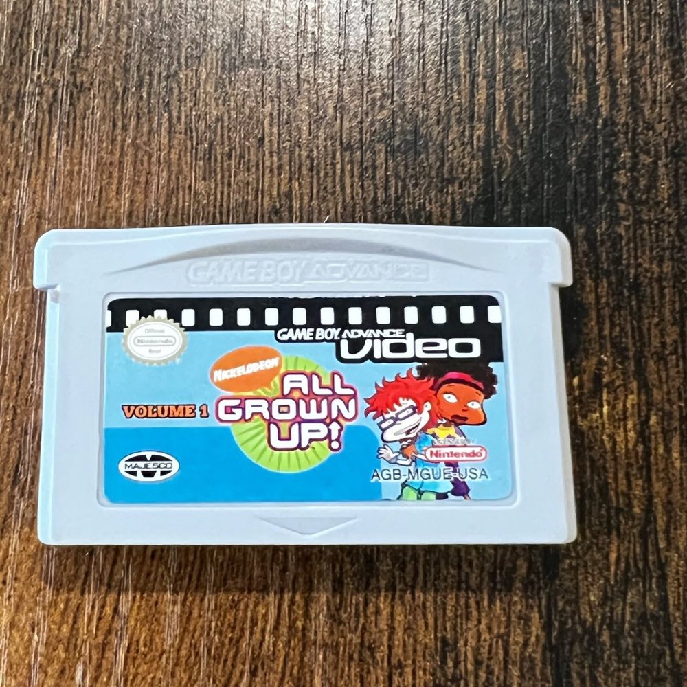 Game Boy Advance "All Grown Up" Game Cartridge Nickelodeon